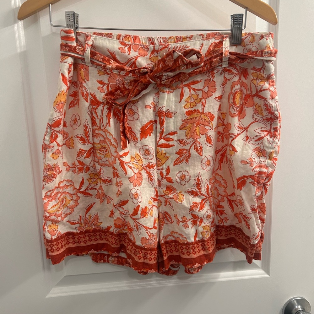 Rachel Zoe Linen Shorts Sz XL